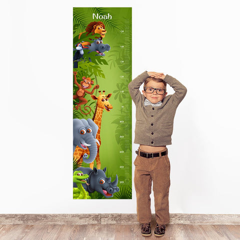Zoo Wall Decal Height Chart
