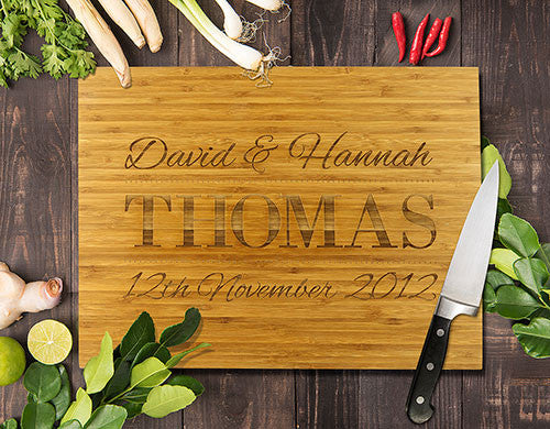 12x16 Inch Personalised Bamboo Cutting Boards