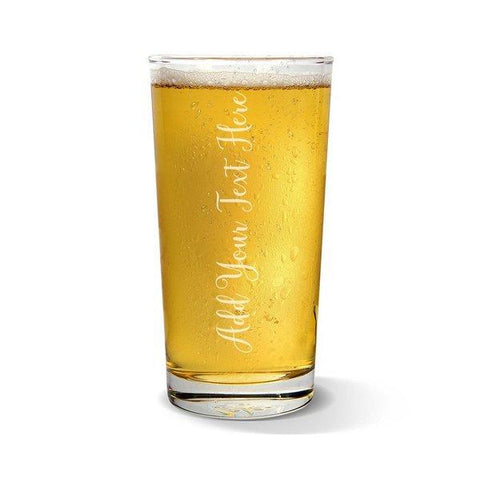 Add Your Own Message Vertical Pint Glass