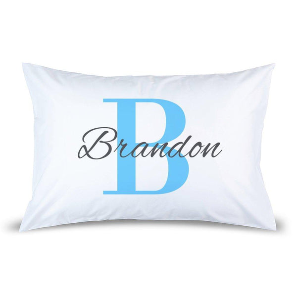 Blue Monogram Pillow Case Harvey Norman Photos
