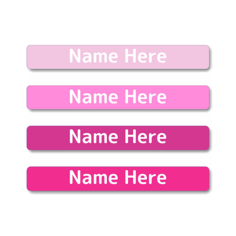 Pinks Mini Name Labels 40pk