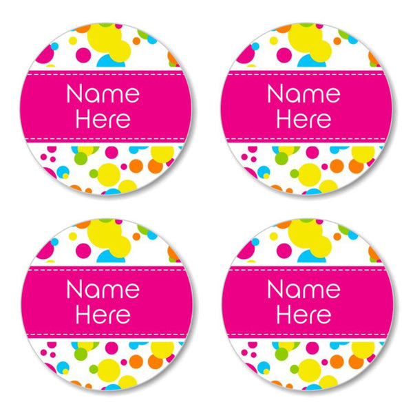 Round Kids&#39; Name Labels
