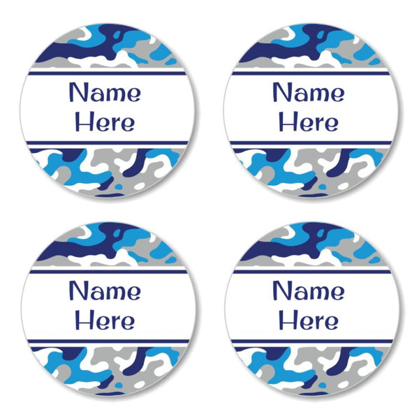 Camo Round Name Labels 30pk Harvey Norman Photos