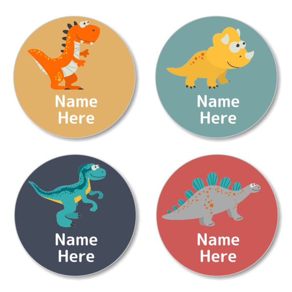 Dinosaur Round Name Labels 30pk Harvey Norman Photos