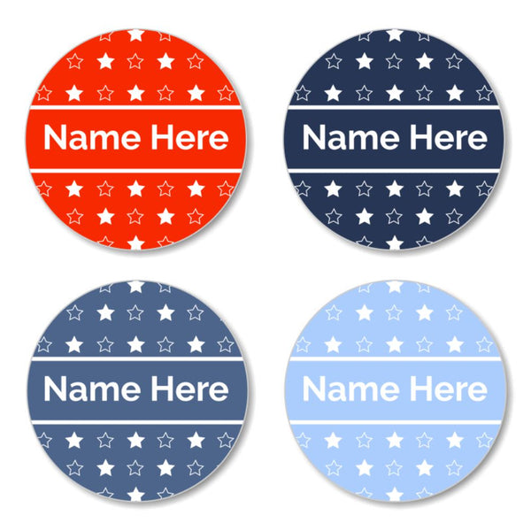 Star Round Name Labels 30pk Harvey Norman Photos