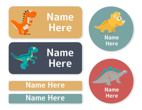 Dinosaur Mixed Name Label Pack