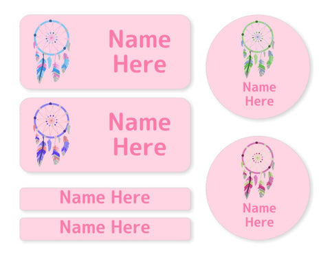 Dream Catcher Mixed Name Label Pack