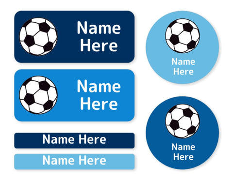 Soccer Ball Mixed Name Label Pack