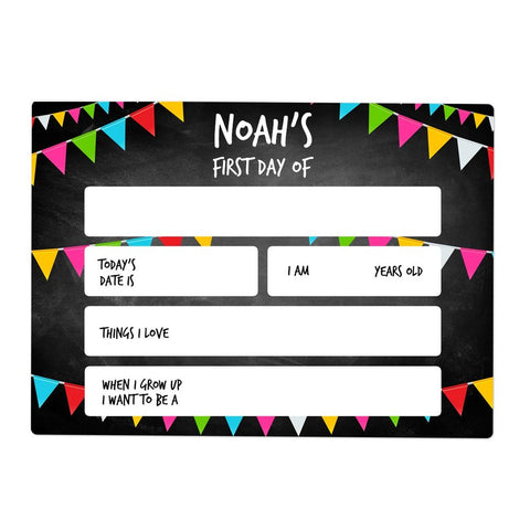 Large Black Bunting First Day Sign