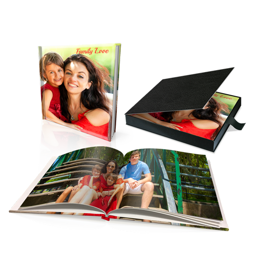 12 x 12" Premium Personalised Padded Cover Book in Presentation Box