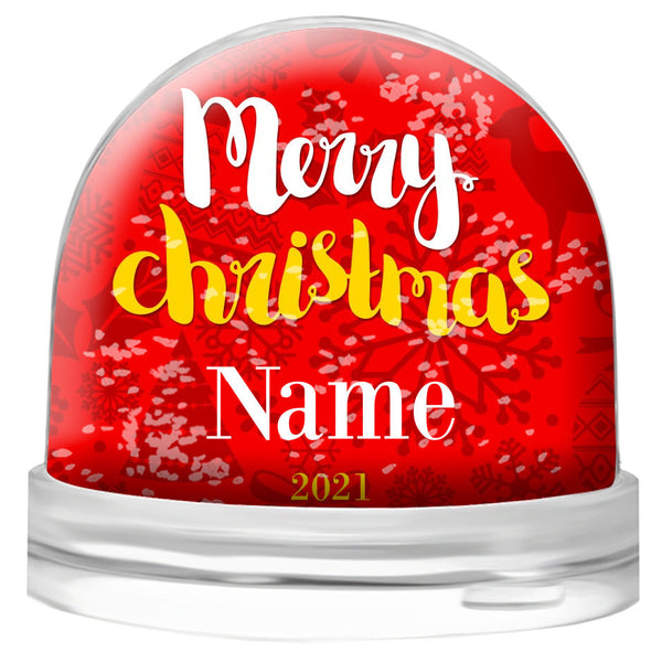 Personalised Christmas Snow Globes