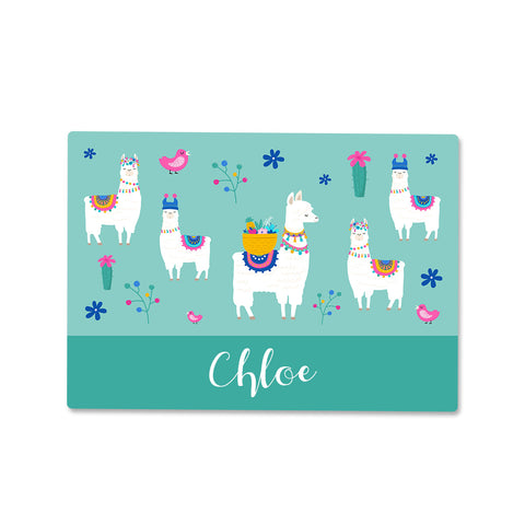 Small Llama Wipe Clean Placemat