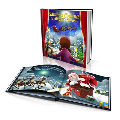 Large Hard Cover Story Book - Santa is Coming