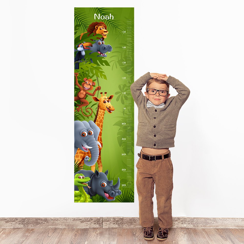 Zoo Wall Decal Height Chart