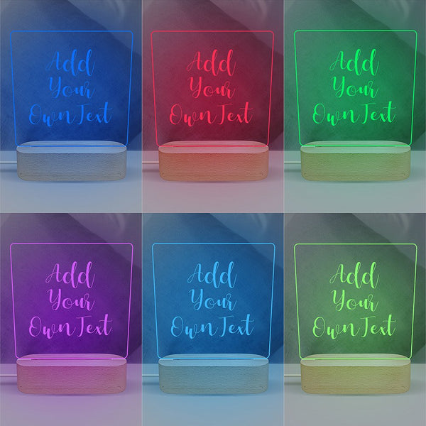 Add Your Own Message Night Light