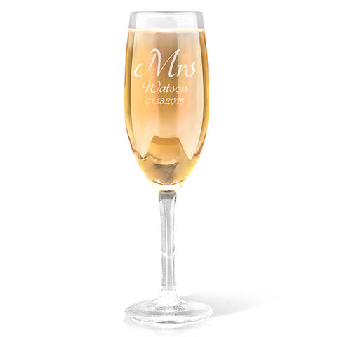 Mrs Design Champagne Glass