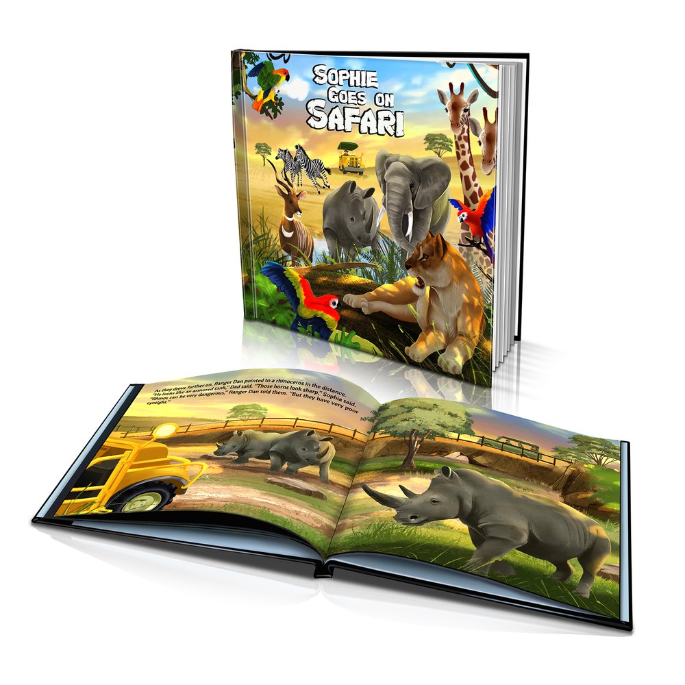 Large Hard Cover Story Book - The Safari