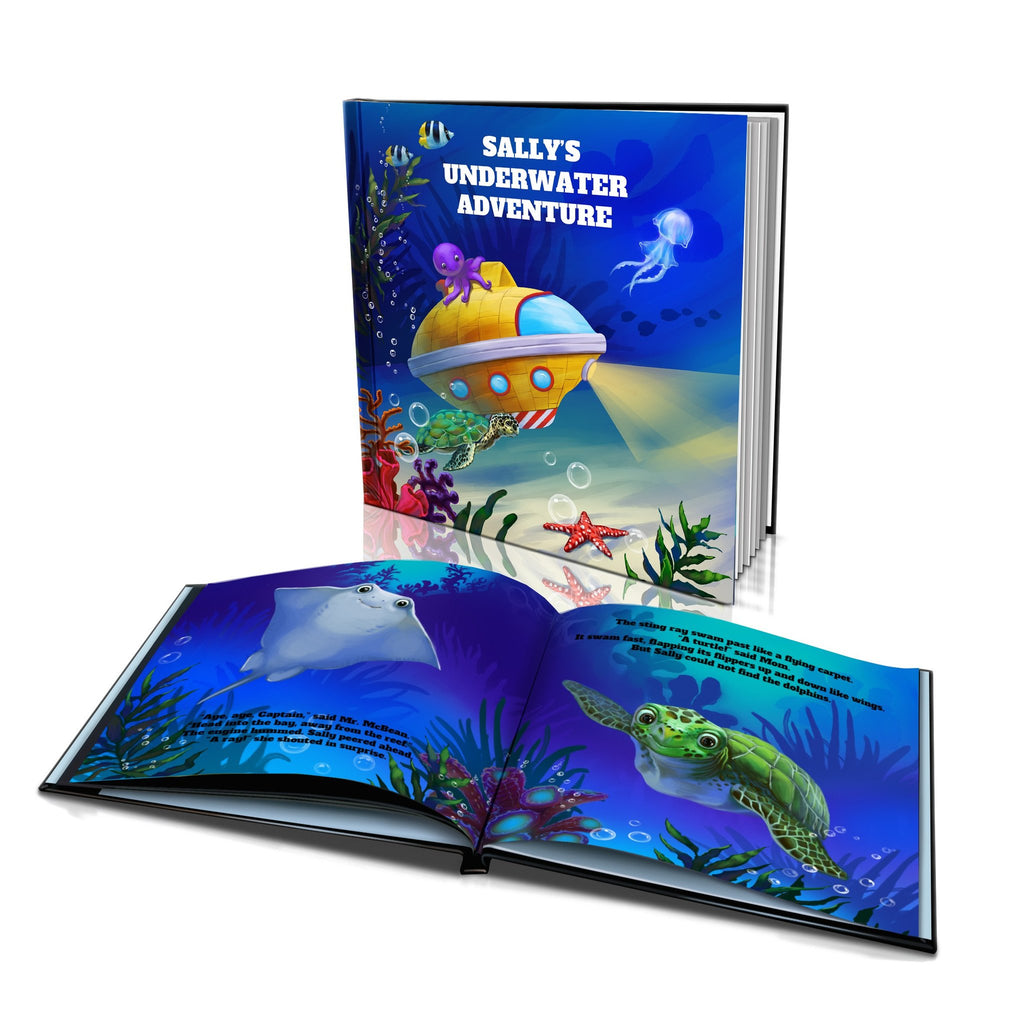 Large Hard Cover Story Book - Underwater Adventure