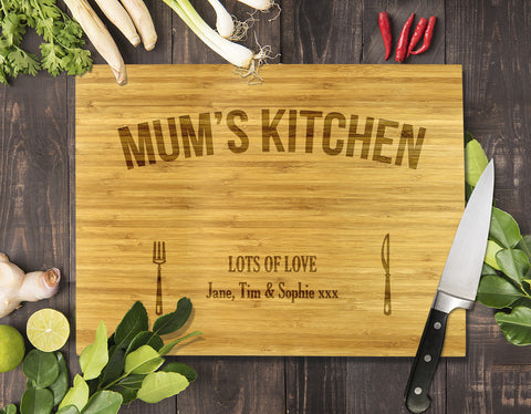 Mum's Kitchen Bamboo Cutting Board 8x11"