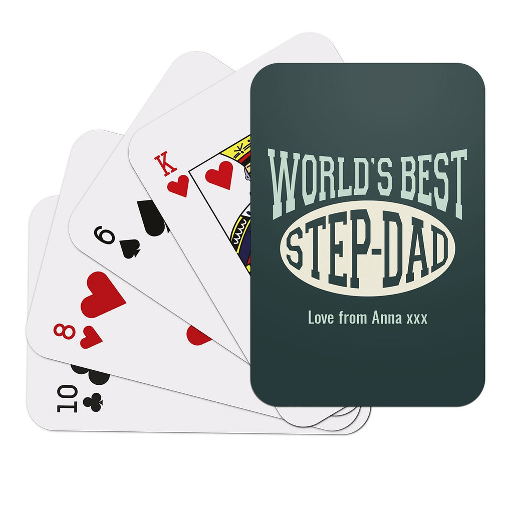 World's Best Step Dad Playing Cards