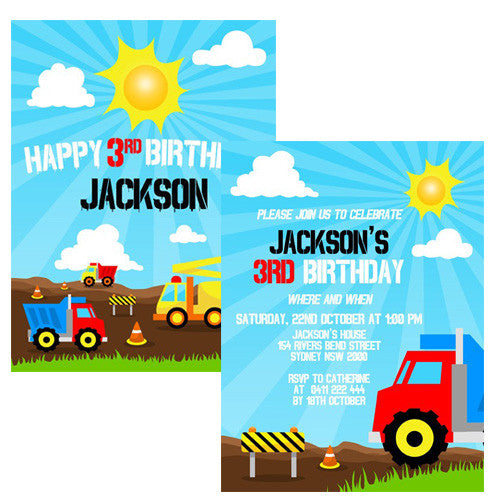 Truck Party Invitation Harvey Norman Photos