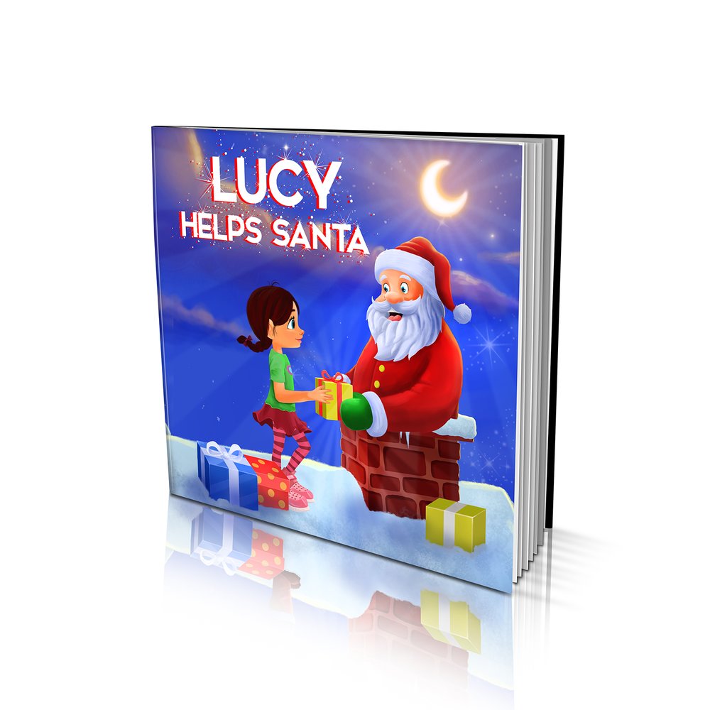 Large Soft Cover Story Book - Helping Santa