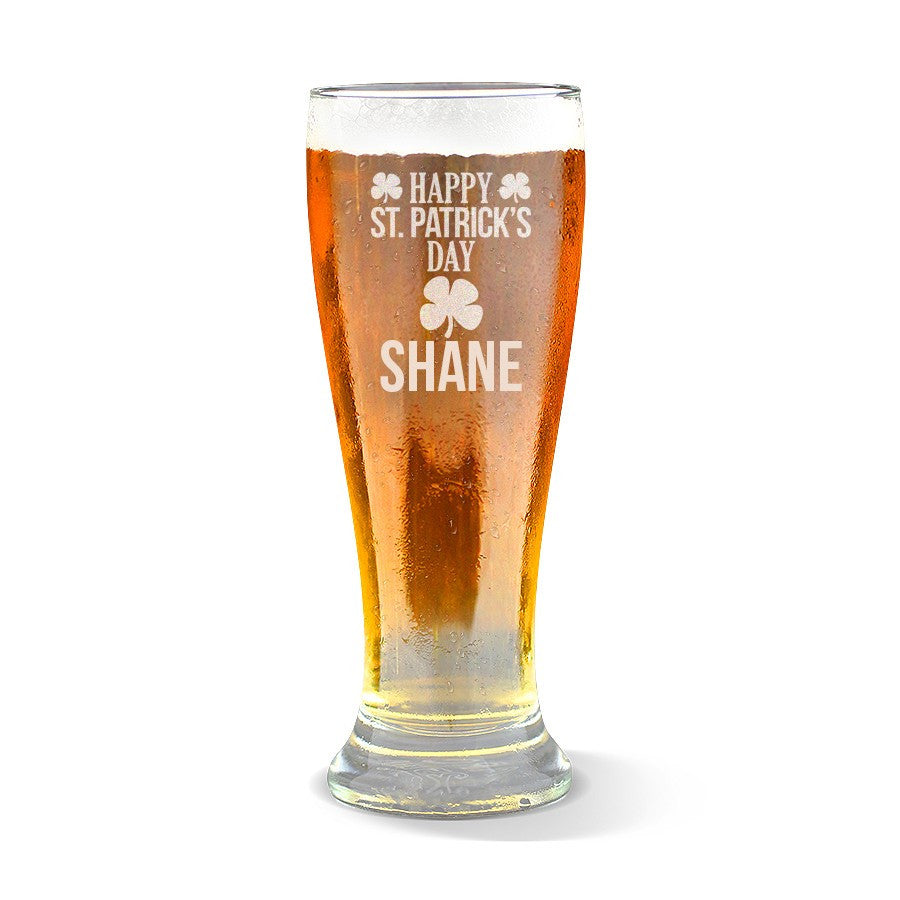 Happy St Patrick's Day Premium 425ml Beer Glass