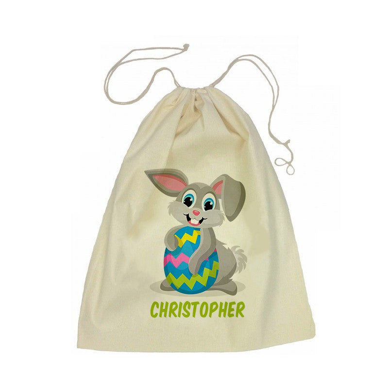 Calico Drawstring Bag - Easter Bunny