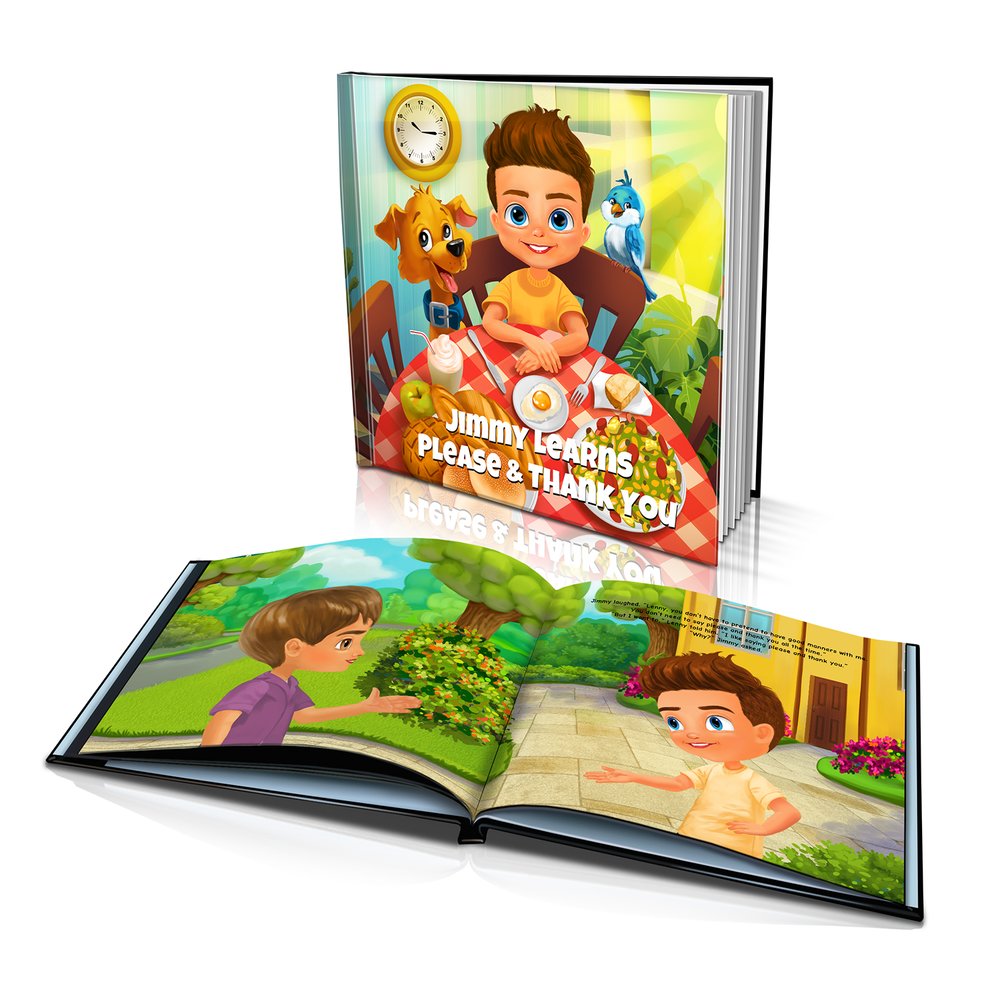 Hard Cover Story Book - Learns Please and Thank You