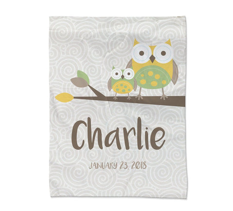 Owl Blanket - Medium  (45x60")