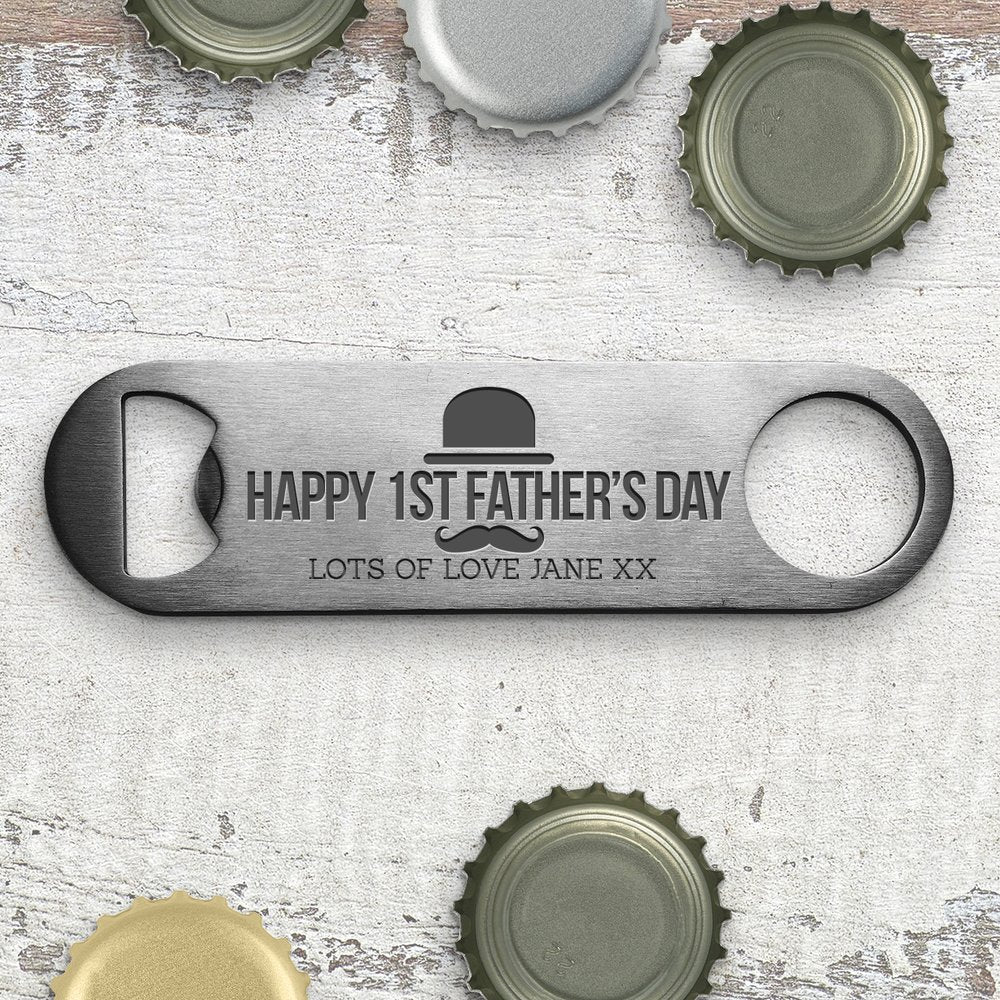 First Father's Day Engraved Bottle Opener