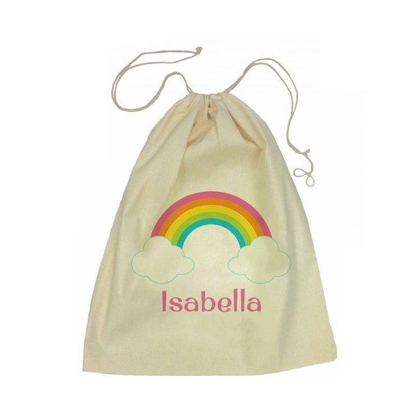 Calico Drawstring Bag - Rainbow