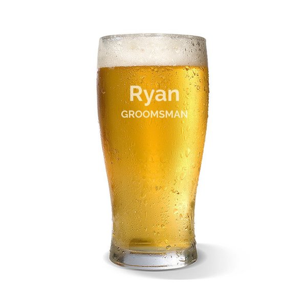 Groomsman Standard 285ml Beer Glass