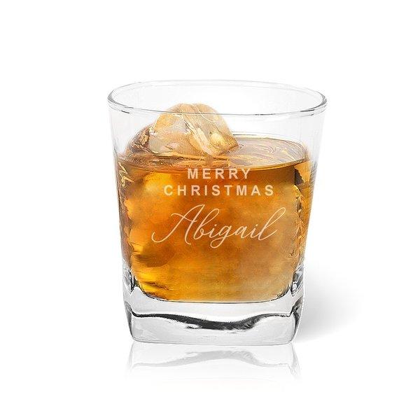 Merry Christmas Tumbler Glass