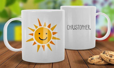 Sunshine White Plastic Mug