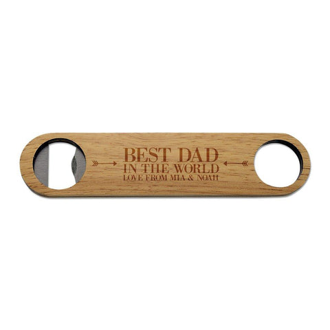 Best Dad Wooden Bottle Opener