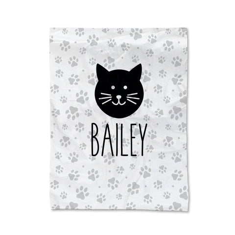 Paw Prints - Cat Pet Blanket - Medium