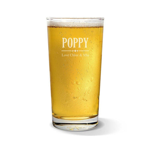 Poppy Pint Glass