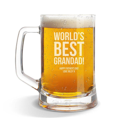 Best Grandad Glass Beer Mug