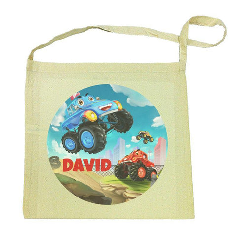 Monster Truck Calico Tote Bag
