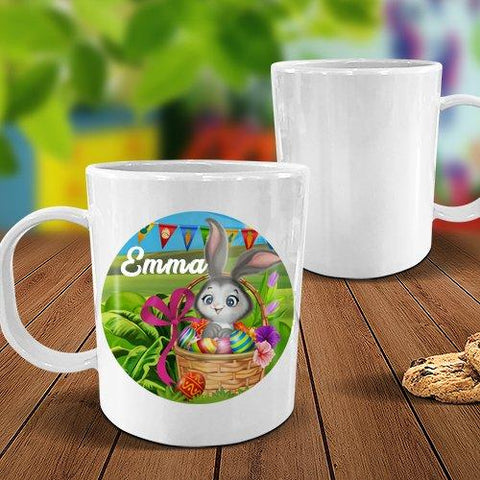 Easter Bunny White Plastic Mug