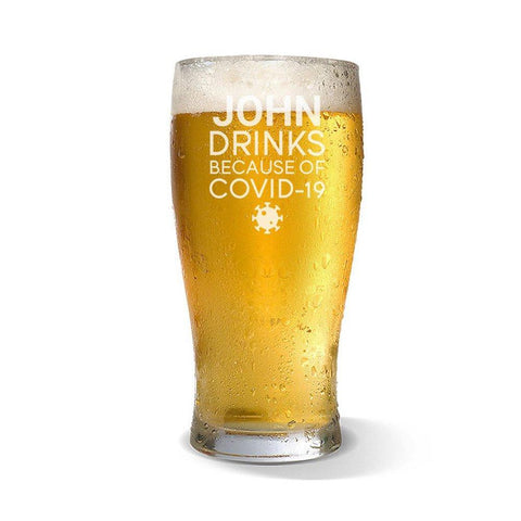 Covid Standard 285ml Beer Glass