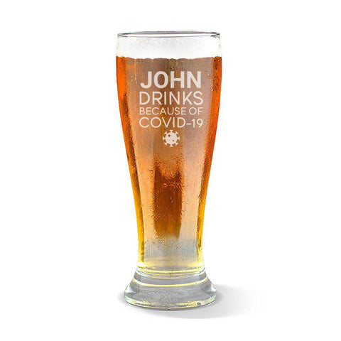 Covid Premium 285ml Beer Glass