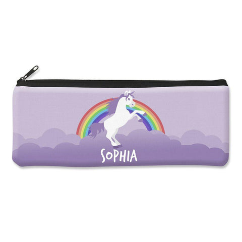 Purple Unicorn Pencil Case -  Large