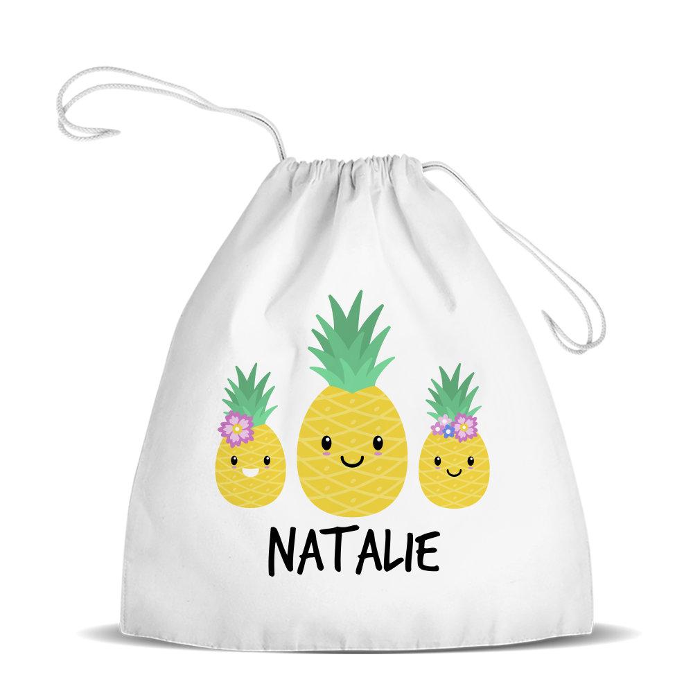 Pineapple Premium Drawstring Bag