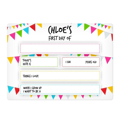Large White Bunting First Day Sign