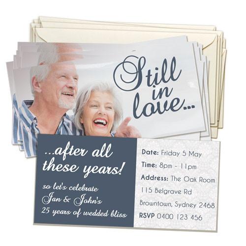 4 x 8" Double Sided Invitation Card (20 pack)