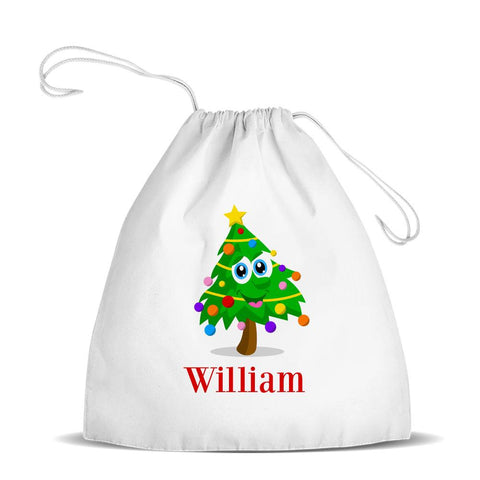 Christmas Tree Premium Drawstring Bag