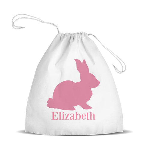 Pink Bunny Premium Drawstring Bag