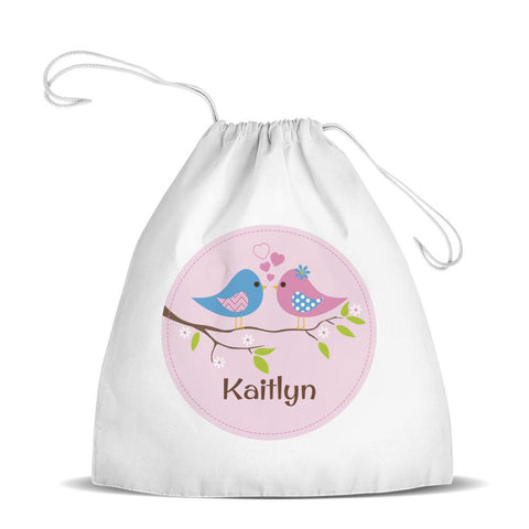 Two Birds Premium Drawstring Bag